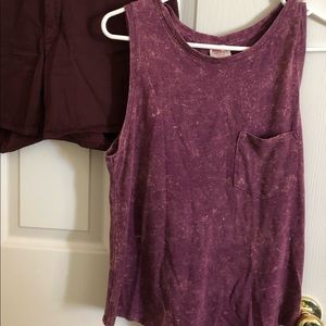 Mossimo bleached tank top, size medium